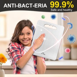 Va Forge Fresh- Keeping Cutting Board, 100% Pure Titanium Cutting Board, Not Stainless Steel! Double-Sided Pure Titanium Cutting Boards for Kitchen and Outdoor Camping (14"x10")