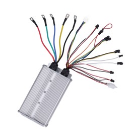 Alomejor Electric Bike Controller, 48V 72V 60A Dual Mode 18 Tube Sine Controller with Connector for Scooter Lithium Battery Modification