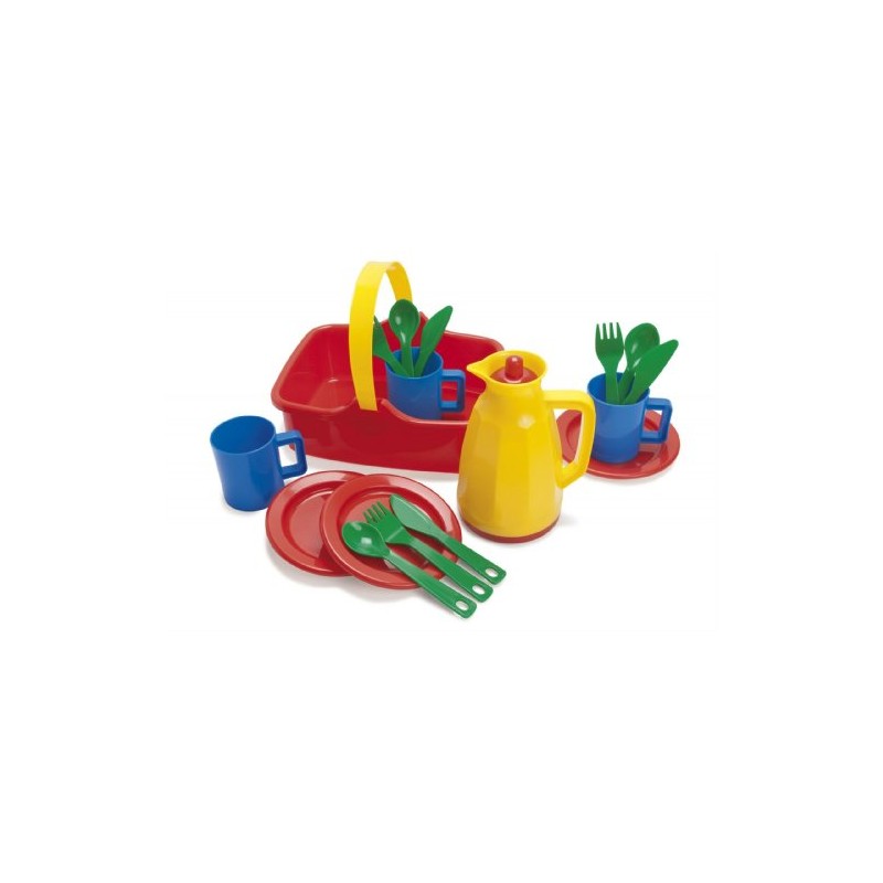 Dantoy Plastic Picnic Set for 3, Role Play Toys for