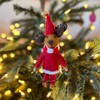 Handmade Wool Needle Felted Mr. Moose with Colorful Lights and