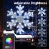 Popotan Smart 31-in Hanging Snowflake Hanging Decoration with Color Changing