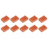 10pcs P15x5x10 Brass Heatsink with Thermal Adhesive Tape CPU Heat