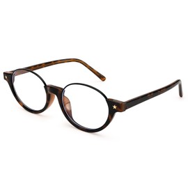 Dollger Oval Blue Light Glasses for Women Men Fashion Retro 90s Small Frame Computer Glasses