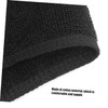 BIUDECO 2pcs Pure Cotton Black Hair Towel Quick Dry Soft
