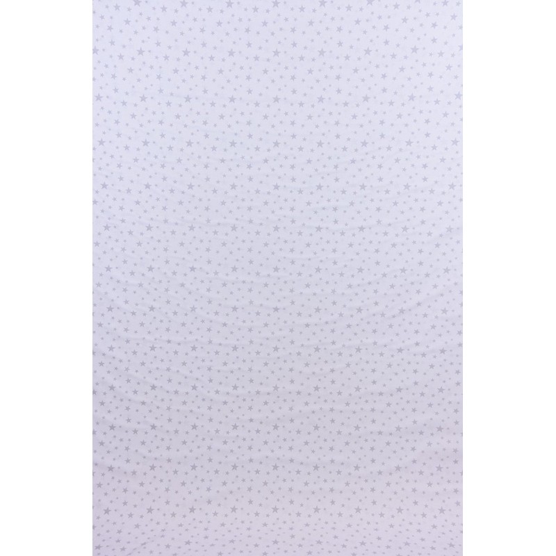 Decorative Fabric Curtain Fabric Raumhoch Star White Grey 2.8 m