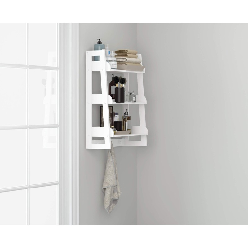 UTEX Bathroom Wall Shelf, Over Toilet Storage Shelf Organizer, 3-Tier