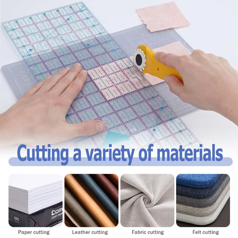 Mesee 5Pcs Pinking Rotary Cutter Blades 28mm Wave Rotary Blade