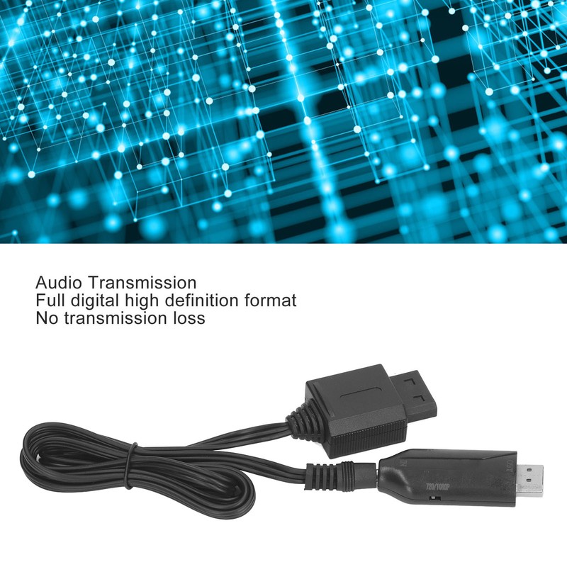 Black High Definition Converter 1080P USB Audio Transmission Male High