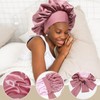 AWAYTR Satin Bonnet Silk Like Bonnets for Sleeping Sleep Cap