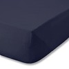 Catherine Lansfield Brushed Cotton Single Fitted Sheet Navy Blue
