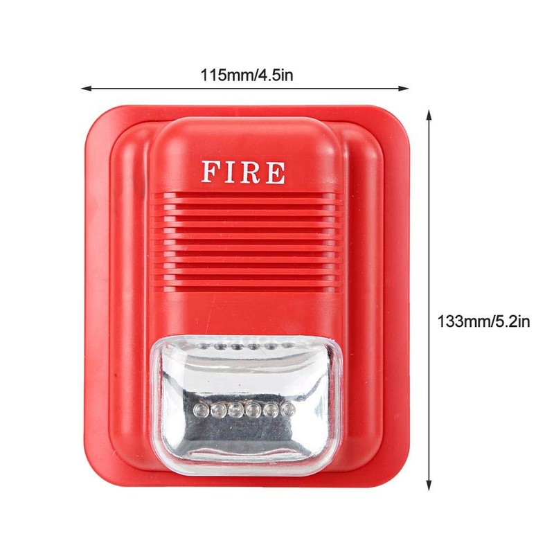 Sound and Light Alarm LED Strobe 105Db High Decibel Fire