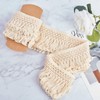 GORGECRAFT 5 Yards X 4" Wide Cotton Tassel Fringe Trim