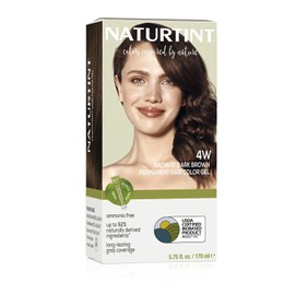 Naturtint Permanent Hair Color 4W Radiant Dark Brown (Pack of 1), Ammonia Free, Vegan, Cruelty Free, up to 100% Gray Coverage, Long Lasting Results (Packaging may vary)