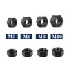 M8 x 1.25mm Hex Nuts 50Pcs 304 Stainless Steel 18-8,