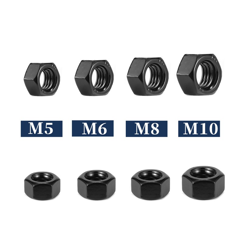 M8 x 1.25mm Hex Nuts 50Pcs 304 Stainless Steel 18-8,