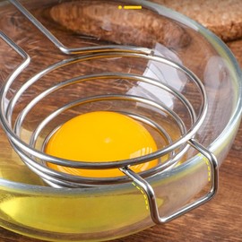 2 Pack Stainless Steel Egg Separator with Extended Handle to Separate Egg Yolk and White Suitable for Kitchen Tools Baking