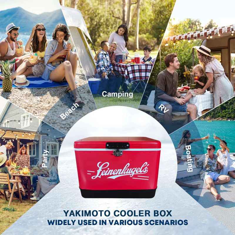 51 Liter Large Capacity Metal Traditional Design Portable Multi-functional Cold