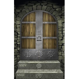 moses 4033477901705 Mystery in the Monastery One Puzzle Escape Room Game with Mystical Flair for Families and Beginners, Reusable Game Material, for 1-4 Players from 12 Years, Black