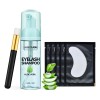 Shampoo Pestañas Espuma Smart Lash Kit Brocha + 5 Parches