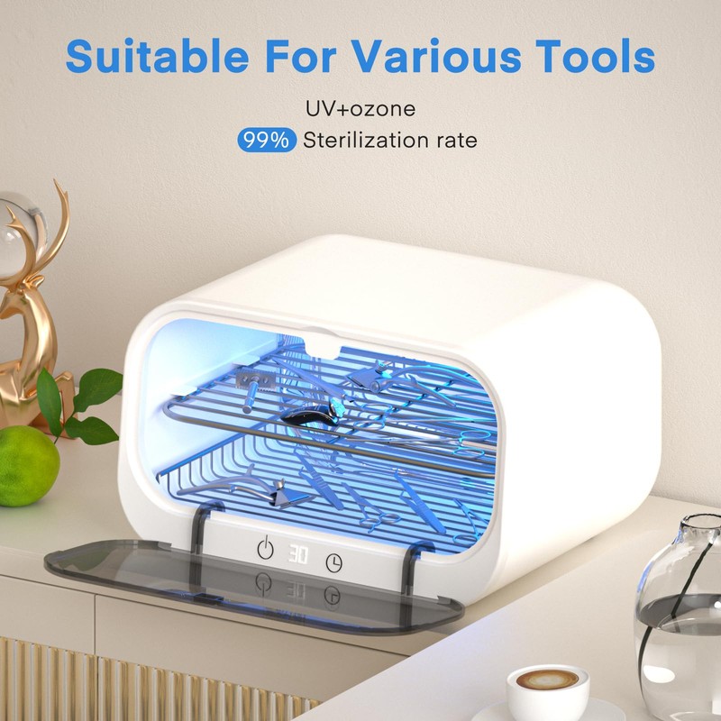 Yofuly Sterilizer for Esthetician, 12L Double-layer Large Sterilizer for Nail