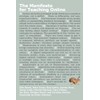 The Manifesto for Teaching Online