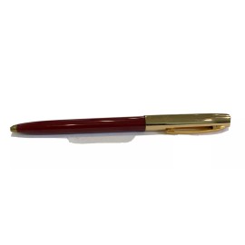 Fisher Vintage Fisher Space Pen Maroon Barrel Gold Cap Black Ink NOS Tested