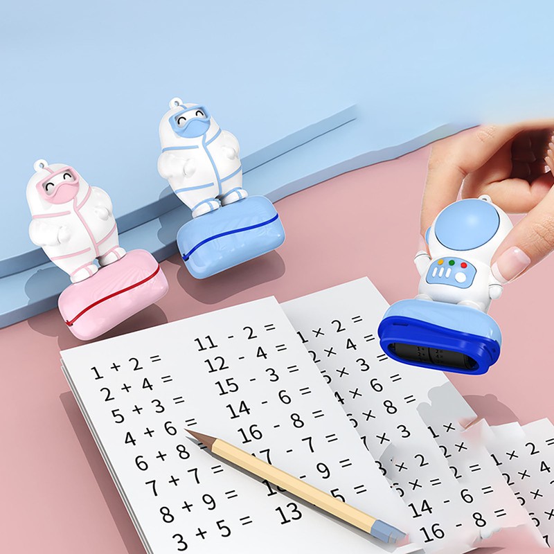 Digital Teaching Stamp Cartoon Style Quick Drying Fast Clear Stamping