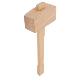 Martillo de Madera, Mazo de Agarre Cómodo de Alta Dureza para Instalación de Carpintería Y Tallado en Madera(L)