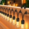 Outdoor String Lights Clips, Weatherproof Cable Hanger Hooks for Hanging
