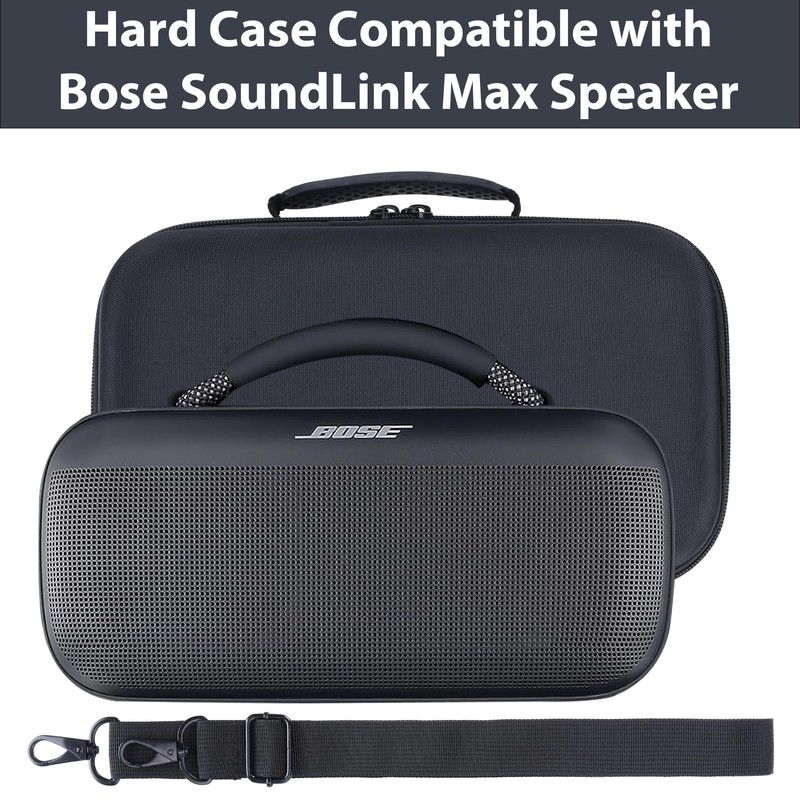 Peyyargo Storage Case Compatible with Bose Soundlink Max Speaker (Black)