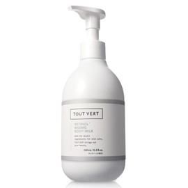 (Touver Retino Milk) Body Milk, 10.1 fl oz (300 ml) Retinol, Human Ceramide, Niacinamide, Highly Moisturizing, Non-stick, Dry Skin, Fragrance-free, Large Capacity, Body Cream