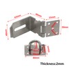 Stainless Steel Padlock Hasp Door Latch Bolt Gate Lock 90