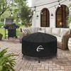 Kipiea Fire Pit Covers Round Outdoor Waterproof Fire Bowl Cover