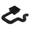Black Gutter Downspout Extensions Catch Basin Low Profile Downspout Extender