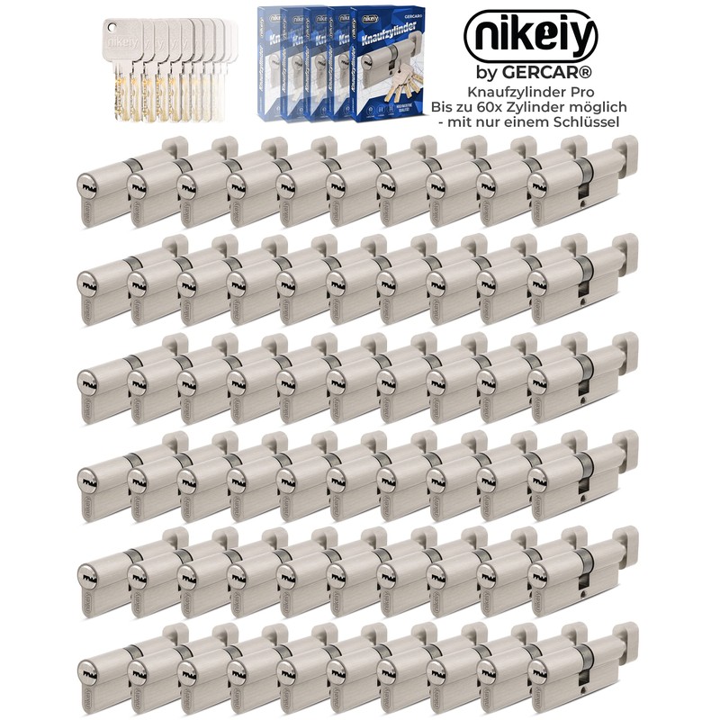 GERCAR Pro Keyed Alike 2 Knob Cylinders 35/35 Set 2x