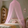 Pink Bed Canopy for Girls, Mosquito Netting for Bedroom, Bed