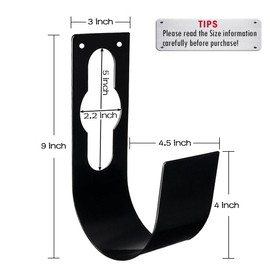 SupKing Hose Holder Wall Mount,Heavy Duty Garden Hose Hanger Reel Metal Hose Hooks Fit to100ft Expandable Watering Hose Storage