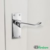 EAI Polished Chrome Victorian Scroll Door Handles | 1 Pair