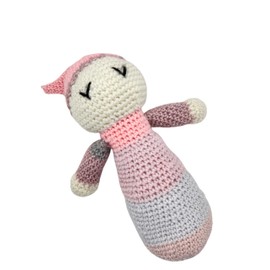 Hand crocheted stuffed baby doll