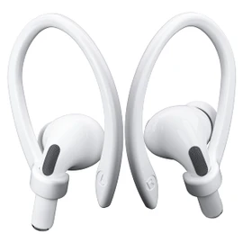 ICARERSPACE 2 Pairs AirPods Ear Hooks for AirPods Pro 2, AirPods Pro, AirPods 4, 3, 2 & 1, Upgraded Anti Slip Sports Clip Hooks for AirPods 1, 2, 3, 4,Pro, Pro 2 – White