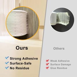 Trisiki Strong Adhesive Door Weather Stripping, High Density Weather Stripping for Door, Soundproof Weatherproof Window Insulation Tape, Self Adhesive Foam Gasket Tape, White (1/2 in x 1/2 in x 13Ft)