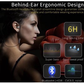 Meilun Sport Headsets Bluetooth 4.1 Headphones Meilun S2 Wireless in ear earphone black