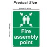 1 PCS Fire Assembly Point Sign Outdoor Aluminum Plate Signs