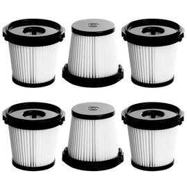 6 Pack IW3511 BU3521 Filter Replacements for Shark Detect Pro IW3511 IW1111 IW1120 Lightweight Cordless Stick Vacuum, HEPA Filter for Shark Cleaner with Auto-Empty System, Part XPRFIW1000