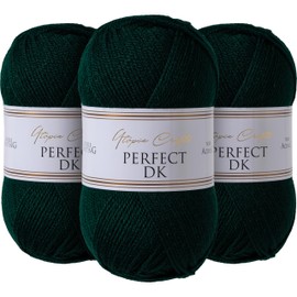 Utopia Crafts DK Double Knitting Yarn 3 x 100 g (Dark Teal)