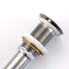 Luxier DS01-TB 1-5/8 in. Brass Bathroom and Vessel Sink Push