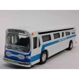 SHANGFAT Classic New York City Bus Diecast CAR Model with pull back 6 inch Long