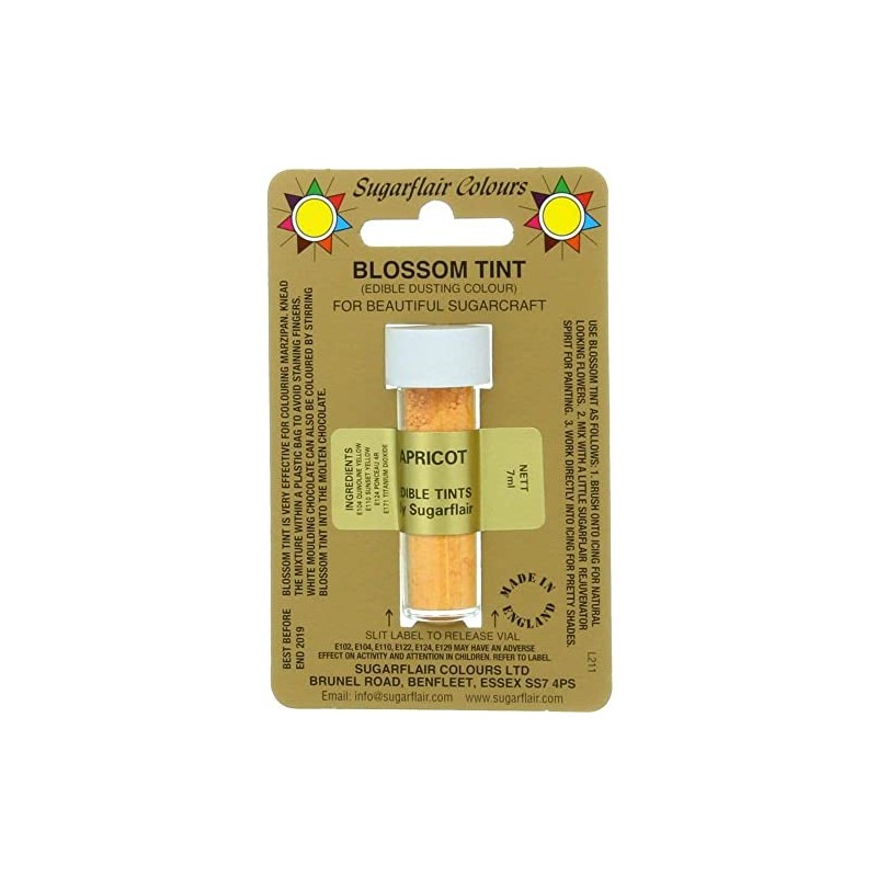 Sugarflair Blosom Tint Edible Dusting Powder - Apricot