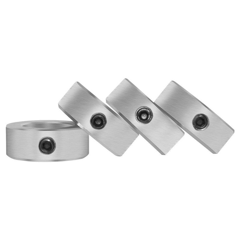 AZSSMUK 7/8" Bore Zinc Plated Shaft Collars Solid Steel Set