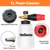 Heliwoo Short Pressure Washer Gun with Foam Cannon 5000 PSI,